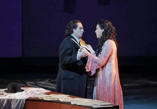 Antonia (Susanna Phillips) avec Hoffmann (Matthew Polenzani) ©Cory Weaver/Metropolitan Opera
