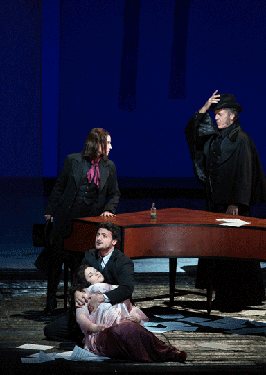 La distr.A: Thomas Hampson, Kate Lindsey,Vittorio Grigolo, Hibla Germova et  ©Marty Sohl/Metropolitan Opera
