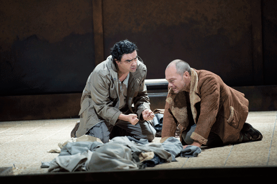 Oreste (Christopher Maltman) et Pylade (Rolando Villazon)© Salzburger Festspiele / Monika Rittershaus